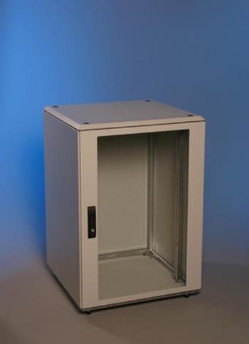 Knürr(Vertiv) Schrank Smaract 18HE,B600/T800,T-Nut,Lichtgrau, IP54,