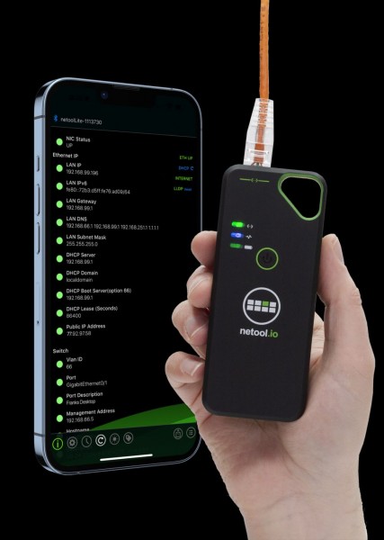 NetPeppers Netzwerkverkabelung-Tester, netool.io Pro2 Smarter Netzwerktester, 4-Pack