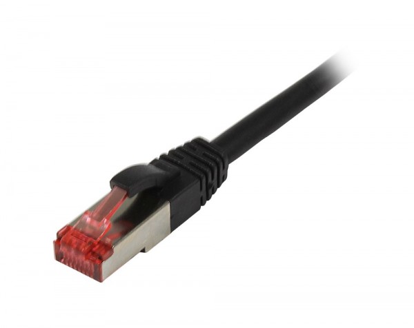 Patchkabel RJ45, CAT6 250Mhz, 20m schwarz, S-STP(S/FTP), LSZH, Synergy 21,