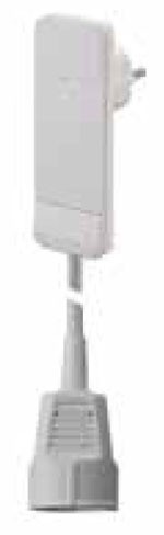 Bachmann SMART PLUG Flachstecker, Verlängerung, 1xDosen(CEE7)->Stecker(CEE7), 1,5m, weiß, mit Auswurfmechanik