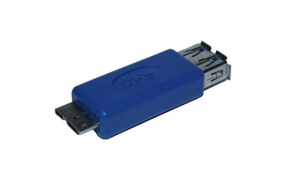 Kabel USB, zbh. Adapter, A(Bu) => B-Micro(St), USB3.0, blau,