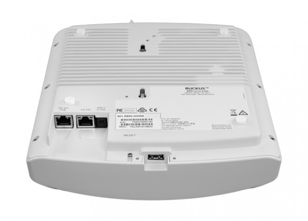 RUCKUS Networks wireless ap • wifi6 • ax6000 • 8x8 • indoor • 2.5 gbe • r850 • unleashed • dual radio ble/zigbee + 1x usb • beamflex+