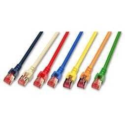Patchkabel RJ45, CAT6 250Mhz, 25m weiss, S-STP(S/FTP); LSZH,