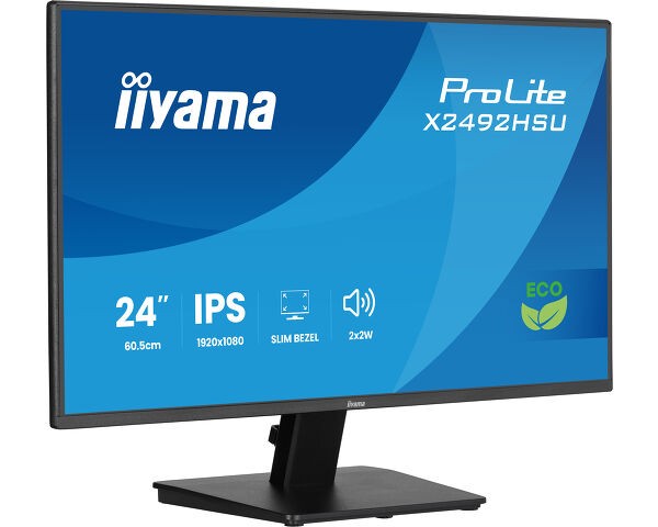 TFT 24,0"/60,5cm iiyama ProLite X2492HSU *schwarz* 16:9