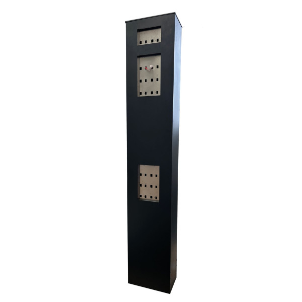 2N Zubehör • G&amp;G • Stele • IP Verso • Edelstahl • VA • PKW+LKW Bedienhöhe • Pulverbeschichtet