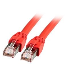 Patchkabel RJ45, CAT8.1 2000Mhz, 1.0m, rot, S-STP(S/FTP), BC, LSZH,