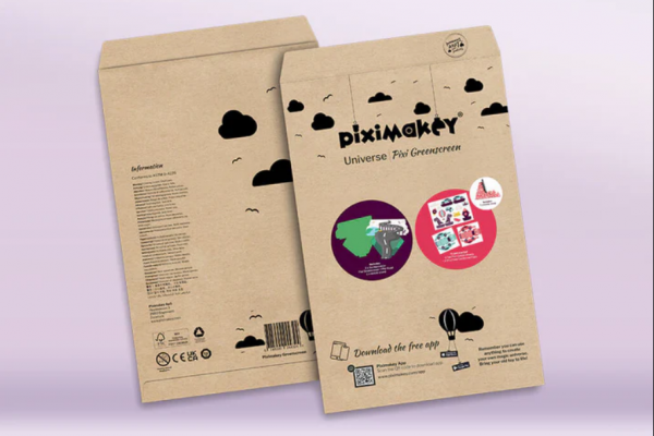 Piximakey Studio Starter-Set ?Greenscreen?, Spielset mit Ständer, Figuren und Hintergründen