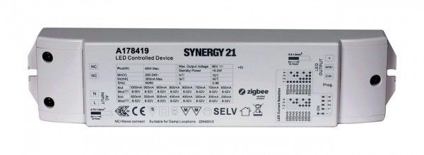 Synergy 21 LED Serie EOS 10 ZigBee CC Controller+Netzteil 2-Kanal 50W CCT(dual white)