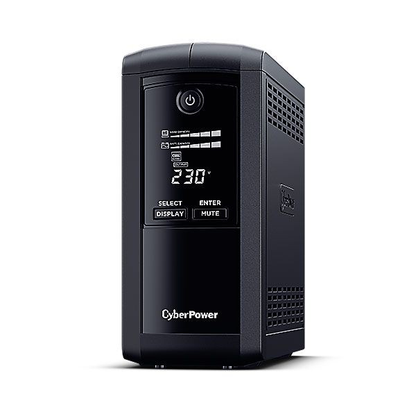 CyberPower USV, Value Pro-Serie, 1000VA/550W, Line-Interactive, USB/RS232, LCD, IEC C14 Kaltgeräte