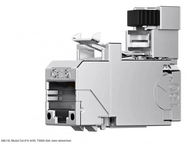 Telegärtner Modul, AMJ-SL 4x90, CAT6A, TP/LSA, Snap-In, 12-Pack, (Keystone), T568A,