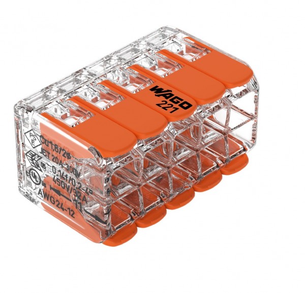 Wago Serie 221 - 10*4mm (15 Stück)