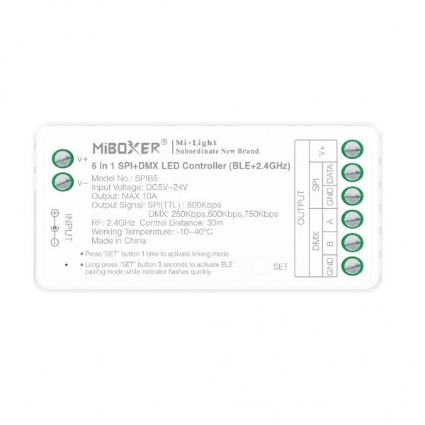 Synergy 21 Pixel LED 5 in 1 SPI+DMX LED Controller (2.4GHz+BLE) *Milight/Miboxer*