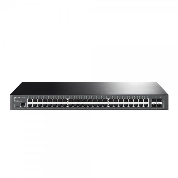 TP-Link Switch full managed Layer2+ 52 Port • 48x 1 GbE • 4x SFP+ • PoE Budget 750Watt • 8x PoE bt • 40x PoE at • 19" • Omada • SG3452XP