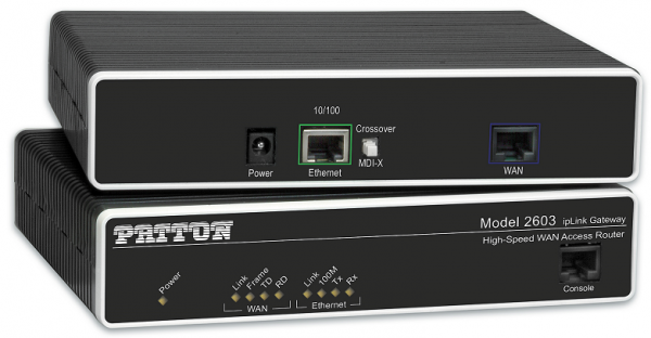 Patton 2603 T1/E1 (RJ45/BNC) ROUTER WITH EXTERNAL 48VDC POWER