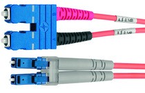 Telegärtner LWL, PatchKabel, duplex, LC-SC, 1.0m, 50/125u, OM4
