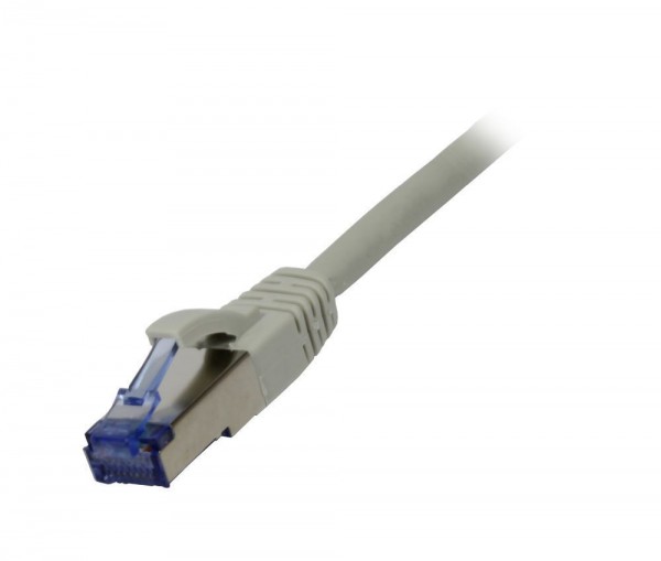 Patchkabel RJ45, CAT6A 500Mhz, 50m, grau, S-STP(S/FTP), AWG26, LSZH, Synergy 21