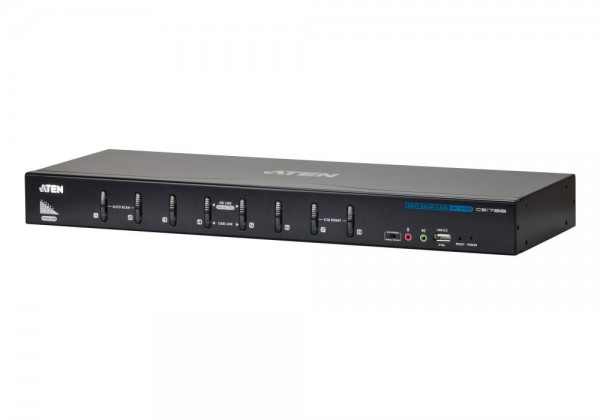 Aten KVM-Switch 8-f. Audio/USB/DVI