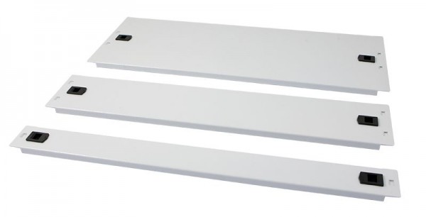 ALLNET 19&quot;zbh. Blindplatte, 4HE, Lichtgrau, zum Einrasten(Werkzeuglos)