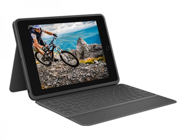 Logitech Tablet Rugged Folio - Tastatur und Foliohülle