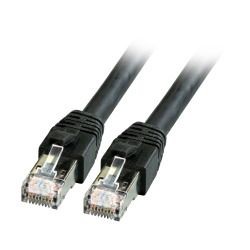 Patchkabel RJ45, CAT8.1 2000Mhz, 3m, schwarz, S-STP(S/FTP), BC, LSZH,