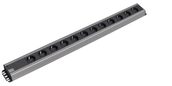 Bachmann Handwerkerleiste, 12xDosen(CEE7) -&gt; Stecker(CEE7), 2m,