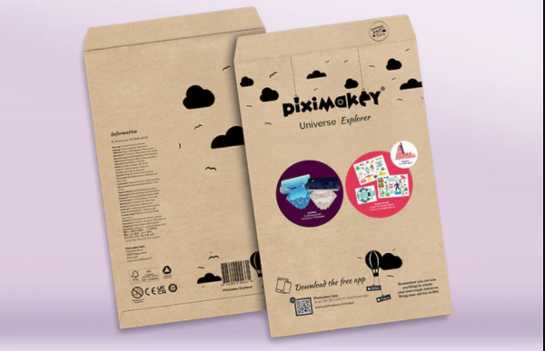 Piximakey Studio Starter-Set ?Entdecker?, Spielset mit Ständer, Figuren und Hintergründen