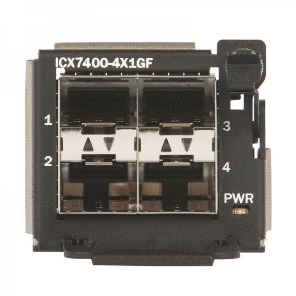 RUCKUS Networks networks icx switch zub. icx 7450 4-port 100m/1gbe sfp module only front