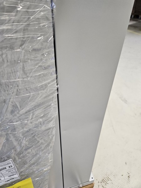 ALLNET 19"Schrank, 22HE, B600/T 600mm, Glastür, Lichtgrau, SNB-Serie, *Demoschrank mit leichter Delle*