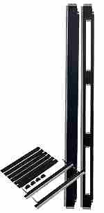 Triton 19&quot;Schrank, zbh. Trennrahmen, B600/42U, Lichtgrau, ohn