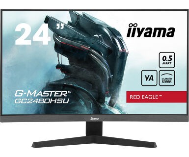TFT 23,6"/59,8cm iiyama G-Master GC2480HSU Red Eagle *schwarz* 16:9 - curved