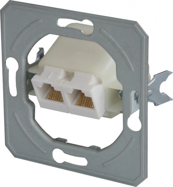 TEM Serie Ekonomik SOCKET TEL KS DOUBLE2x RJ11 6/
