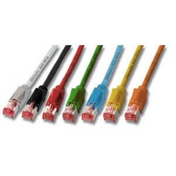 Patchkabel RJ45, CAT6A 500Mhz, 1.0m, grau; S-STP(S/FTP); Daetwyler 7702+TM21,