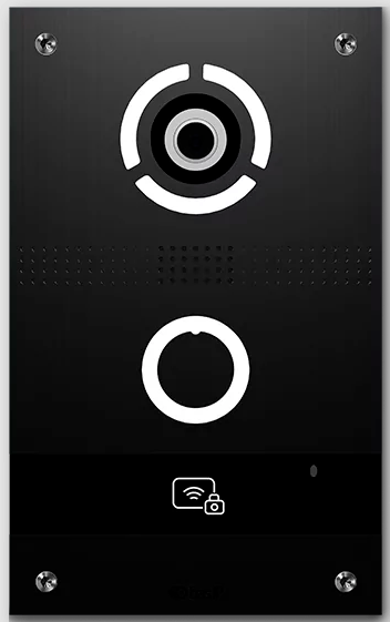 BAS-IP Türsprechstelle AV-08FBL schwarz 1 Ruftaste &amp; QR Code Aufputz*Private*B-Ware