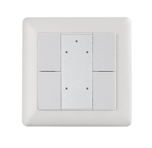 Synergy 21 LED Serie EOS 08 KNX Wandtaster 4-fach