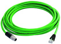 Telegärtner, STX M12x1-RJ45 VL X-kod. Cat.6A, 5m,