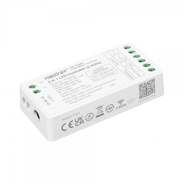 Synergy 21 LED Controller S-Serie 2in1 (Dual White/Dim) DC12/24V 2,4G 16kHz *Milight/Miboxer*