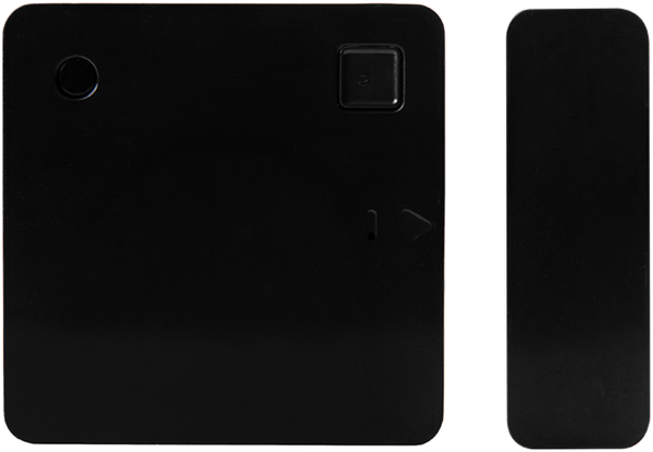 Shelly · Plug &amp; Play · "Blu ZB Door Window Black" · Tür- &amp; Fensterkontakt · Bluetooth · Zigbee · Batterie · Schwarz