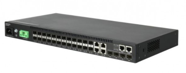 Edgecore Switch L2+ 20 x GE SFP+ 4CG + 4 10G SFP+ ports, Dual PSU (AC + DC), ECS4120-28Fv2