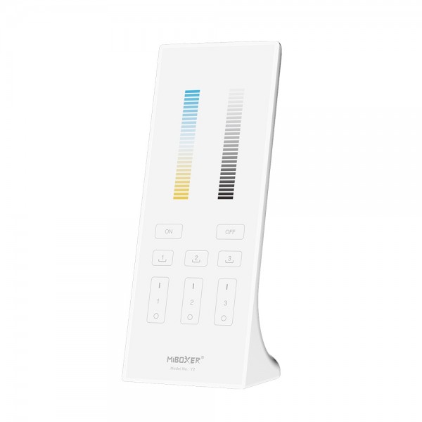 MiBoxer Y2-W LED Fernbedienung 2,4GHz dual white (CCT) 3 Zonen (w)