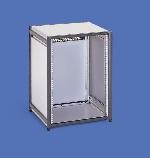 Vertiv(Knürr) Schrank klein 18HE,T600mm,Lochraster/T-Nut,Lichtgrau, ohne Fronttüre