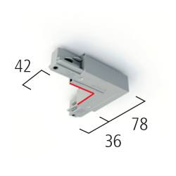 Synergy 21 by EUTRAC 3~BUS L-VERBINDER,SL INNEN, Silber, Aufbau
