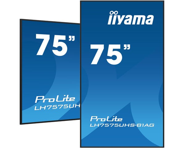TFT 75,0"/190,5cm iiyama ProLite LH7575UHS - 24/7 *schwarz* 16:9