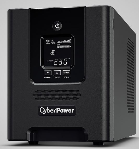 CyberPower USV, PR Tower-Serie, 3000VA/2700W, Line-Interactive, reiner Sinus, LCD, USB/RS232, ext.Runtime,