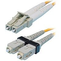 LWL-2-Faser-Patchk. 1.0mtr.LC-SC, 50/125um,OM2