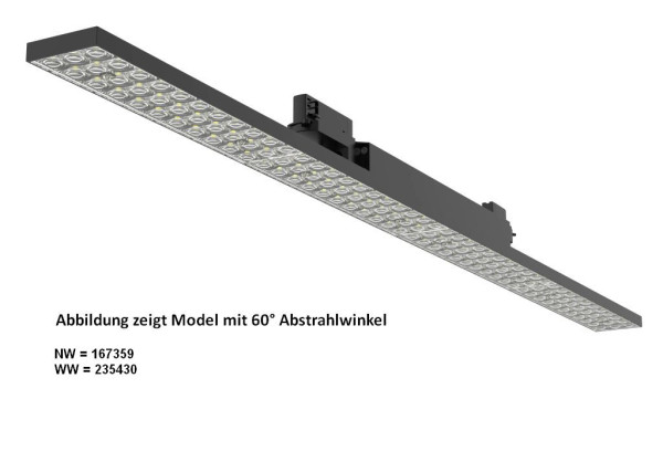 LED Stromschienen-Linearstrahler VLE 48W 60° warmweiß CRI>90 ? 3-Phasen | Synergy 21