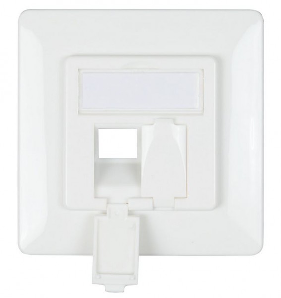 Keystone, Modulträger, UP Dosen für 2xTP-Modul; designfähig UAE, mit Zentralplatte*, *nur für Slim-line Module*