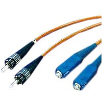 LWL-2-Faser-Patchk. 1.0mtr.ST-SC, 62,5/125um, OM1, 3mm,