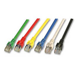 Patchkabel RJ45, CAT5e 100Mhz, 10m schwarz, S-FTP(SF/UTP);