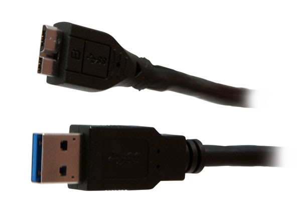 Kabel USB, A(St) => MicroB(St), 2.0m, USB3.0, schwarz, Synergy 21,