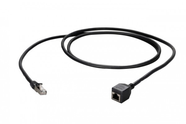 Patchkabel RJ45, CAT6A 500Mhz, 1.0m, schwarz; S-STP(S/FTP); AWG26, Verlängerung Stecker/Buchse,
